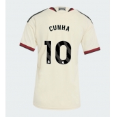 Manchester United Matheus Cunha #10 Derde tenue Dames 2026-27 Korte Mouwen