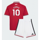 Manchester United Matheus Cunha #10 Thuis tenue Kids 2026-27 Korte Mouwen (+ broek)