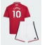 Manchester United Matheus Cunha #10 Thuis tenue Kids 2026-27 Korte Mouwen (+ broek)