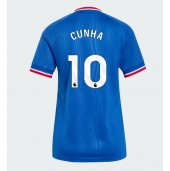 Manchester United Matheus Cunha #10 Uit tenue Dames 2026-27 Korte Mouwen
