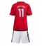 Manchester United Rasmus Hojlund #11 Thuis tenue Kids 2023-24 Korte Mouwen (+ broek)