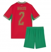 Marokko Achraf Hakimi #2 Thuis tenue Kids WK 2026 Korte Mouwen (+ broek)