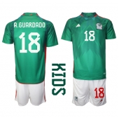 Mexico Andres Guardado #18 Thuis tenue Kids WK 2022 Korte Mouwen (+ broek)