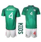 Mexico Edson Alvarez #4 Thuis tenue Kids WK 2022 Korte Mouwen (+ broek)