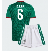 Mexico Erik Lira #6 Thuis tenue Kids WK 2026 Korte Mouwen (+ broek)