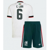 Mexico Erik Lira #6 Uit tenue Kids WK 2026 Korte Mouwen (+ broek)