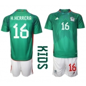 Mexico Hector Herrera #16 Thuis tenue Kids WK 2022 Korte Mouwen (+ broek)
