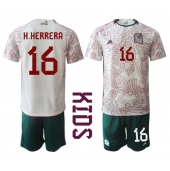 Mexico Hector Herrera #16 Uit tenue Kids WK 2022 Korte Mouwen (+ broek)