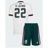 Mexico Hirving Lozano #22 Uit tenue Kids WK 2026 Korte Mouwen (+ broek)