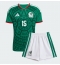 Mexico Israel Reyes #15 Thuis tenue Kids WK 2026 Korte Mouwen (+ broek)