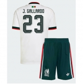 Mexico Jesus Gallardo #23 Uit tenue Kids WK 2026 Korte Mouwen (+ broek)