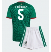 Mexico Johan Vasquez #5 Thuis tenue Kids WK 2026 Korte Mouwen (+ broek)