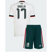 Mexico Orbelin Pineda #17 Uit tenue Kids WK 2026 Korte Mouwen (+ broek)