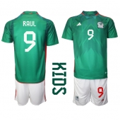 Mexico Raul Jimenez #9 Thuis tenue Kids WK 2022 Korte Mouwen (+ broek)