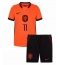 Nederland Cody Gakpo #11 Thuis tenue Kids WK 2026 Korte Mouwen (+ broek)