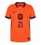 Nederland Frenkie de Jong #21 Thuis tenue Dames WK 2026 Korte Mouwen