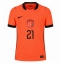 Nederland Frenkie de Jong #21 Thuis tenue WK 2026 Korte Mouwen
