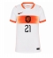 Nederland Frenkie de Jong #21 Uit tenue Dames WK 2026 Korte Mouwen