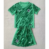 Nederland Keeper Thuis tenue Kids EK 2024 Korte Mouwen (+ broek)
