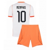 Nederland Memphis Depay #10 Uit tenue Kids WK 2026 Korte Mouwen (+ broek)