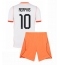 Nederland Memphis Depay #10 Uit tenue Kids WK 2026 Korte Mouwen (+ broek)
