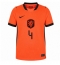 Nederland Virgil van Dijk #4 Thuis tenue WK 2026 Korte Mouwen