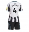Newcastle United Sven Botman #4 Thuis tenue Kids 2025-26 Korte Mouwen (+ broek)