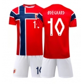 Noorwegen Martin Odegaard #10 Thuis tenue Kids WK 2026 Korte Mouwen (+ broek)