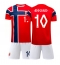 Noorwegen Martin Odegaard #10 Thuis tenue Kids WK 2026 Korte Mouwen (+ broek)