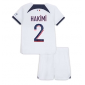 Paris Saint-Germain Achraf Hakimi #2 Uit tenue Kids 2023-24 Korte Mouwen (+ broek)
