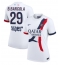 Paris Saint-Germain Bradley Barcola #29 Uit tenue Dames 2025-26 Korte Mouwen