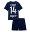Paris Saint-Germain Desire Doue #14 Thuis tenue Kids 2025-26 Korte Mouwen (+ broek)