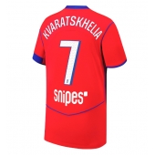 Paris Saint-Germain Khvicha Kvaratskhelia #7 Derde tenue 2025-26 Korte Mouwen