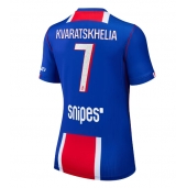 Paris Saint-Germain Khvicha Kvaratskhelia #7 Thuis tenue Dames 2026-27 Korte Mouwen