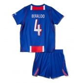 Paris Saint-Germain Lucas Beraldo #4 Thuis tenue Kids 2026-27 Korte Mouwen (+ broek)