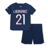 Paris Saint-Germain Lucas Hernandez #21 Thuis tenue Kids 2023-24 Korte Mouwen (+ broek)
