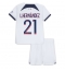 Paris Saint-Germain Lucas Hernandez #21 Uit tenue Kids 2023-24 Korte Mouwen (+ broek)