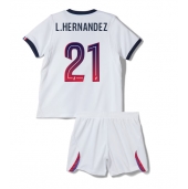 Paris Saint-Germain Lucas Hernandez #21 Uit tenue Kids 2026-27 Korte Mouwen (+ broek)