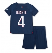 Paris Saint-Germain Manuel Ugarte #4 Thuis tenue Kids 2023-24 Korte Mouwen (+ broek)