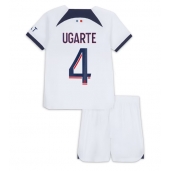 Paris Saint-Germain Manuel Ugarte #4 Uit tenue Kids 2023-24 Korte Mouwen (+ broek)