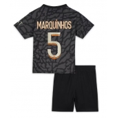 Paris Saint-Germain Marquinhos #5 Derde tenue Kids 2023-24 Korte Mouwen (+ broek)