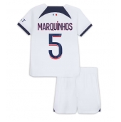 Paris Saint-Germain Marquinhos #5 Uit tenue Kids 2023-24 Korte Mouwen (+ broek)