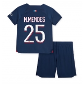 Paris Saint-Germain Nuno Mendes #25 Thuis tenue Kids 2023-24 Korte Mouwen (+ broek)