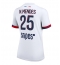 Paris Saint-Germain Nuno Mendes #25 Uit tenue Dames 2025-26 Korte Mouwen