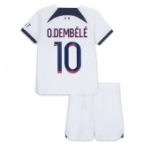 Paris Saint-Germain Ousmane Dembele #10 Uit tenue Kids 2023-24 Korte Mouwen (+ broek)
