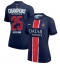 Paris Saint-Germain Thuis tenue Dames 2024-25 UCL Champions Korte Mouwen