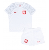 Polen Thuis tenue Kids WK 2022 Korte Mouwen (+ broek)