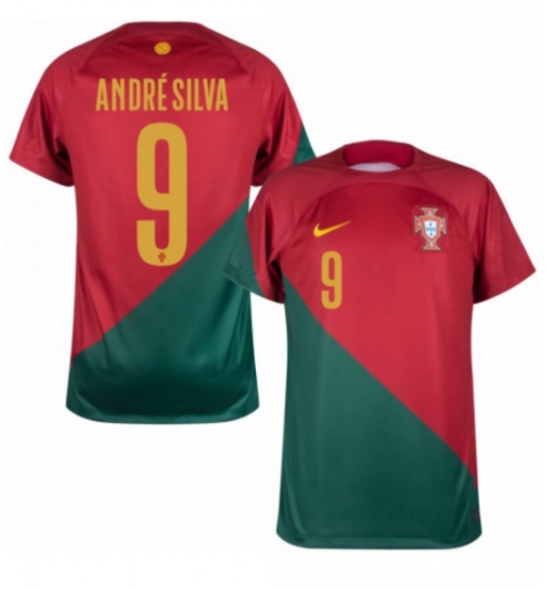Portugal Andre Silva #9 Thuis tenue WK 2022 Korte Mouwen