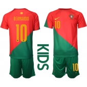 Portugal Bernardo Silva #10 Thuis tenue Kids WK 2022 Korte Mouwen (+ broek)