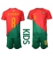 Portugal Bruno Fernandes #8 Thuis tenue Kids WK 2022 Korte Mouwen (+ broek)
